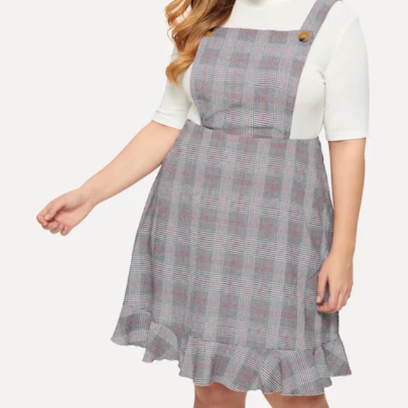 Plaid Pinafore Dress - Picture 4 of 5